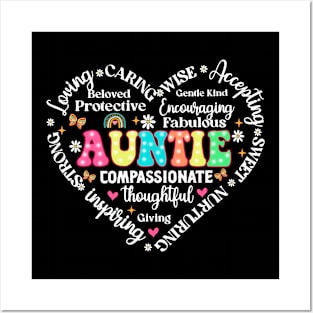 Retro Auntie, New Aunt, Blessed Mom, Aunt Life, Mother's Day Posters and Art